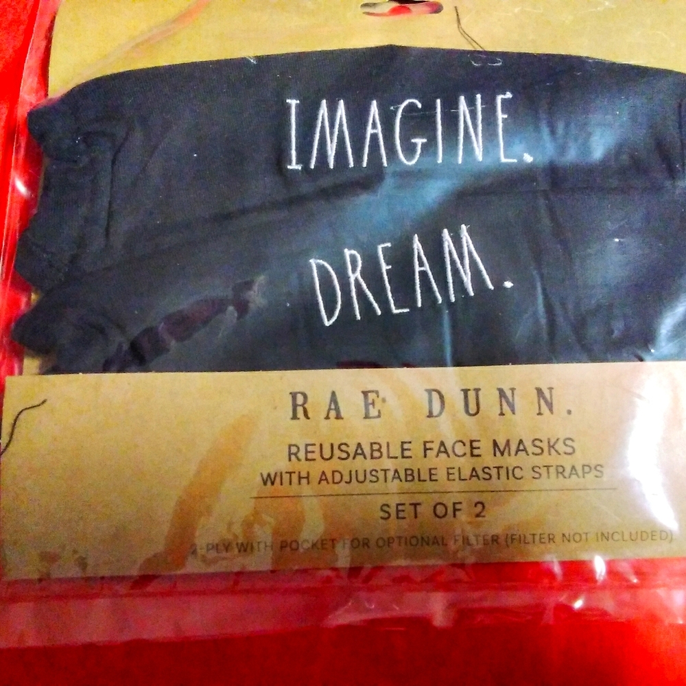 Rae Dunn Imagine Dream Face Masks 2059